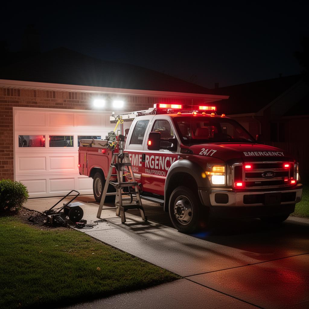 Emergency garage door repair service